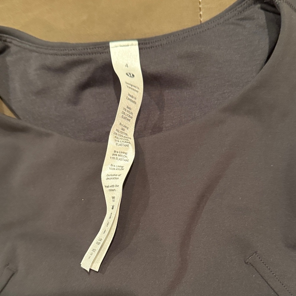 lululemon athletica Dark Gray Crop Top - Picture 3 of 5